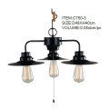 Black Metal Creative Pendant Lights with 3 Lights (C750-3)